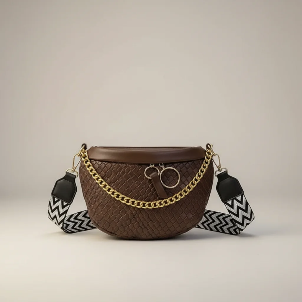 Sac chaine femme simili cuir grande capacité – Image 14
