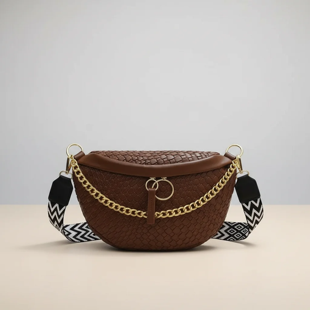 Sac chaine femme simili cuir grande capacité – Image 16