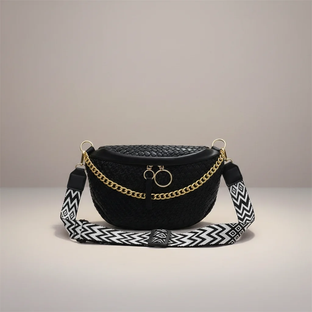 Sac chaine femme simili cuir grande capacité – Image 18