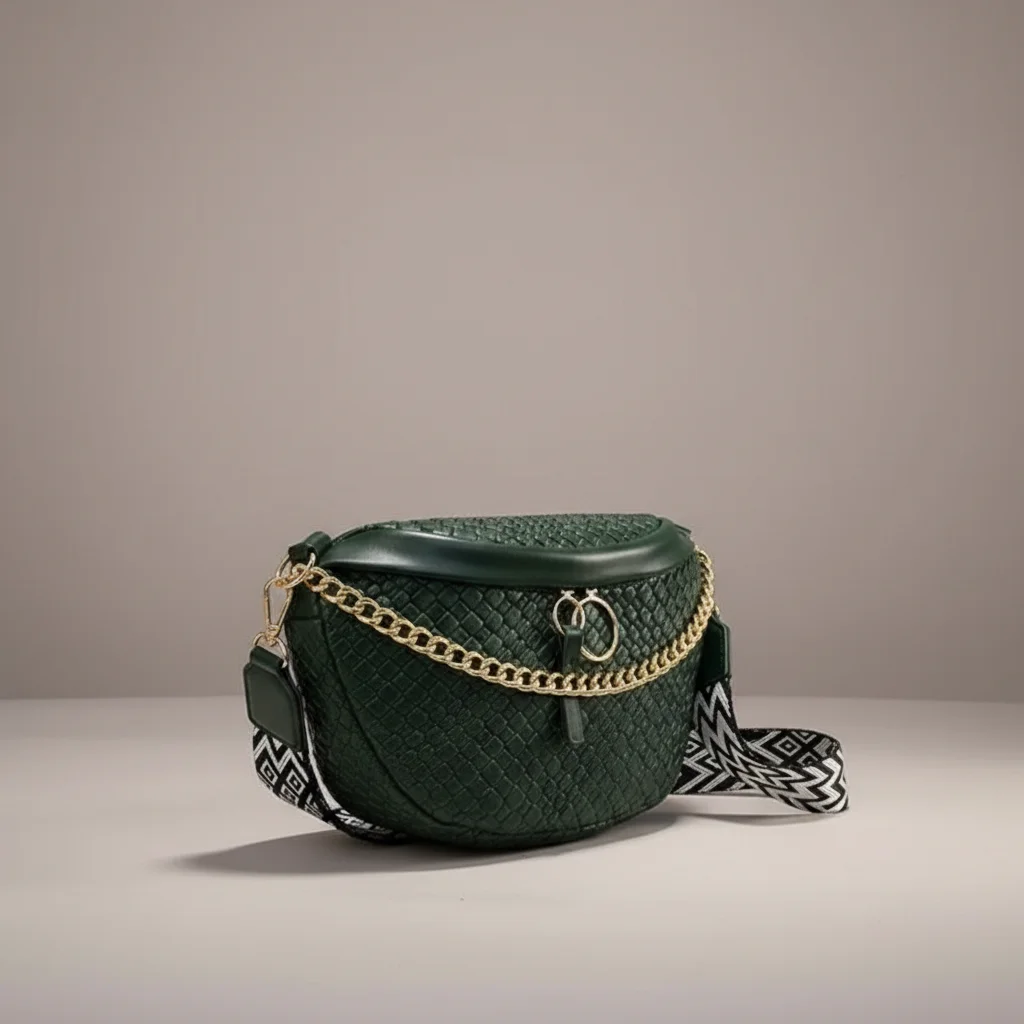Sac chaine femme simili cuir grande capacité – Image 2