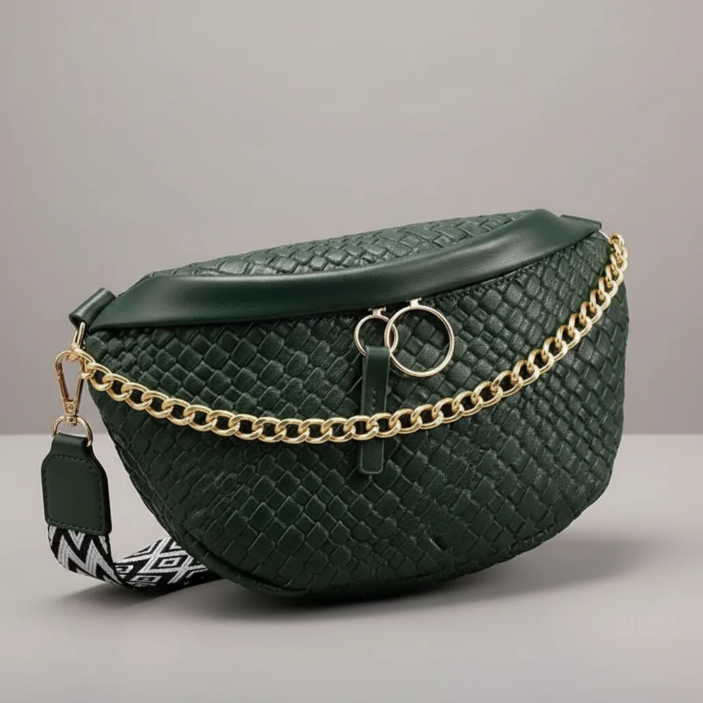 Sac chaine femme simili cuir grande capacité – Image 4