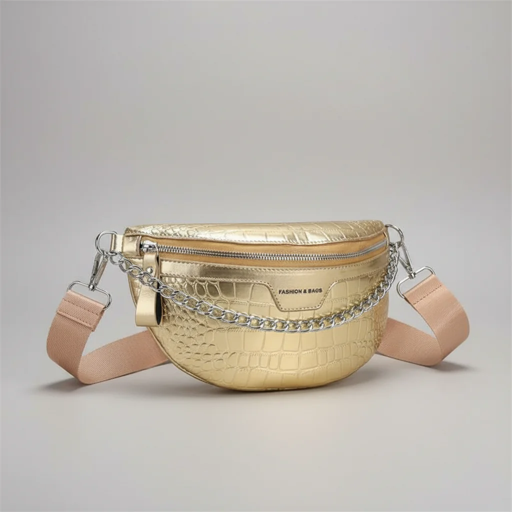 Sac chaine femme simili cuir tendance – Image 15