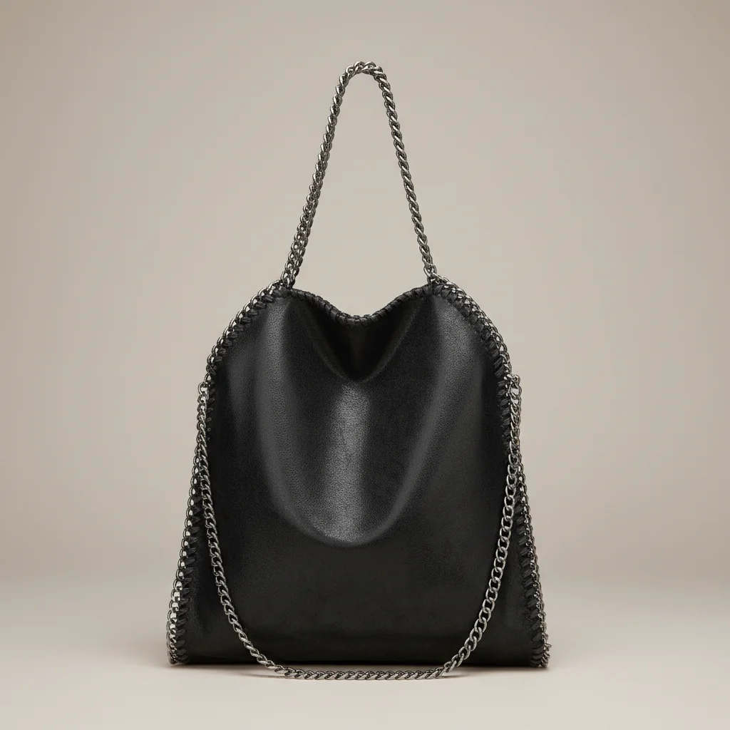 sac chaine fourre-tout simili cuir souple – Image 6