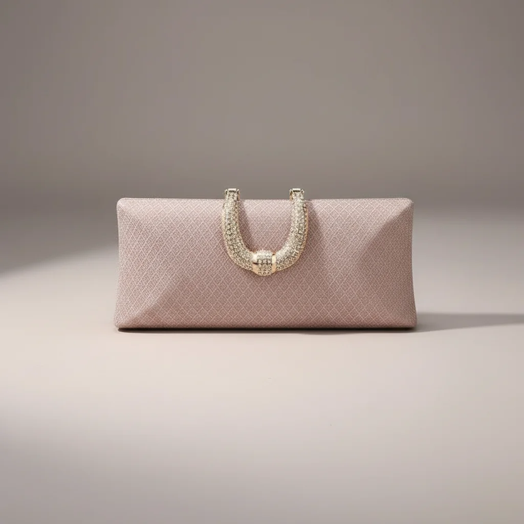 Sac chaine mariage tissu pailleté compact – Image 2