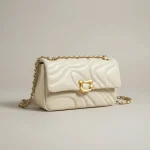 Sac chaine matelassé pu beige souple