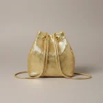 Sac chaine métallisé soirée compact