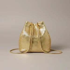 Sac chaine métallisé soirée compact