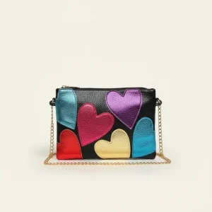 sac chaine original simili cuir multicolore