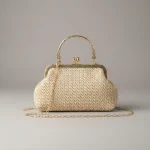 Sac chaine paille femme porté épaule