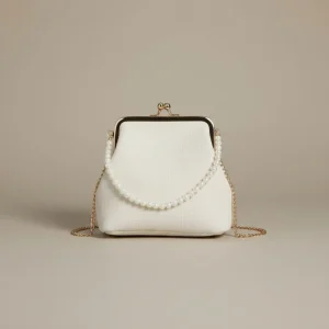 Sac chaine polyester perles soirée compact