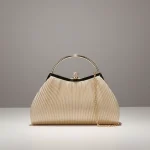 Sac chaine polyester plissé cérémonie