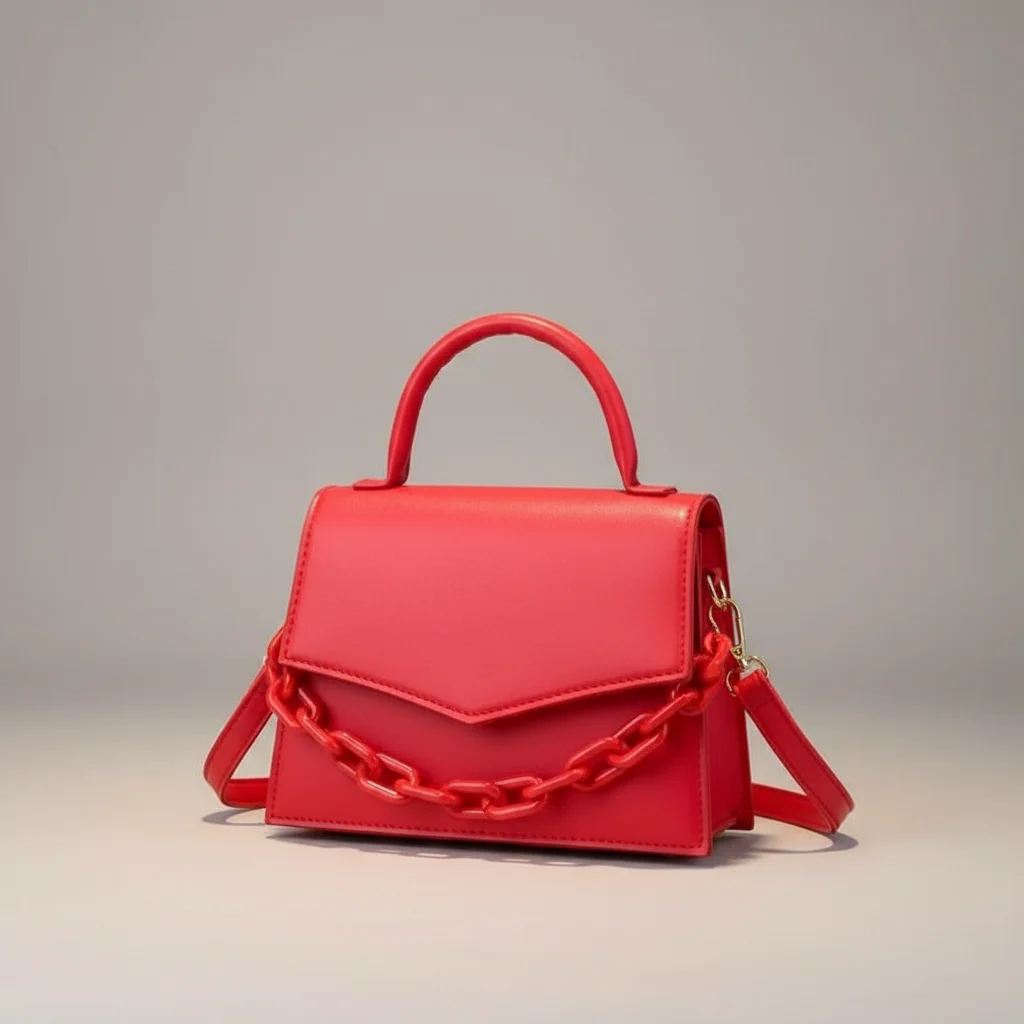 Sac chaine pu porté épaule moderne – Image 11