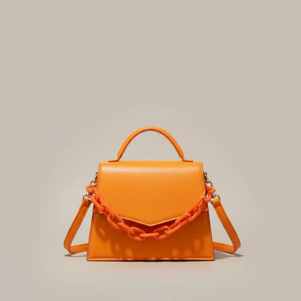 Sac chaine pu porté épaule moderne – Image 12