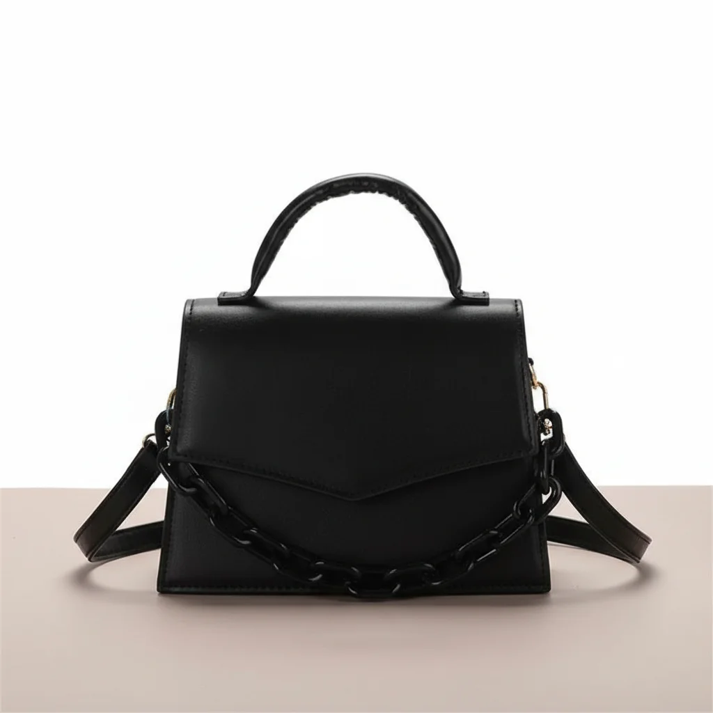 Sac chaine pu porté épaule moderne – Image 13