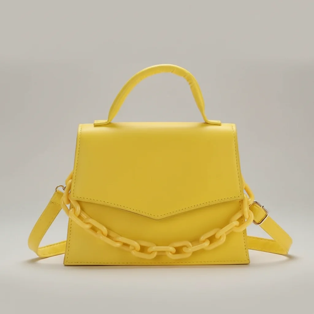 Sac chaine pu porté épaule moderne – Image 16