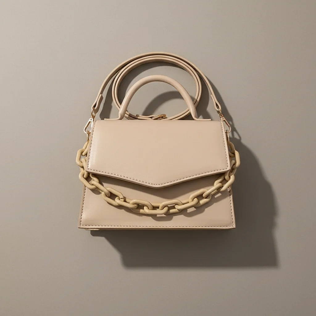 Sac chaine pu porté épaule moderne – Image 3