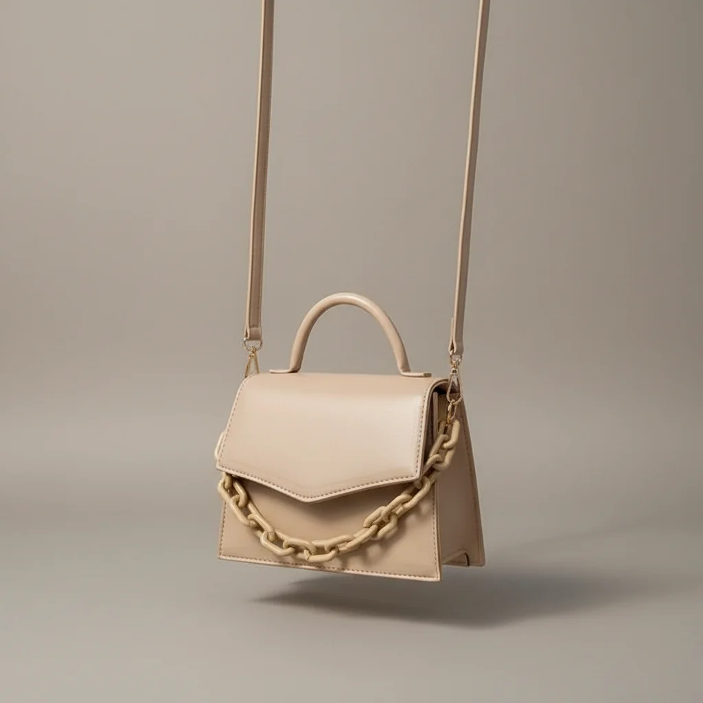 Sac chaine pu porté épaule moderne – Image 5