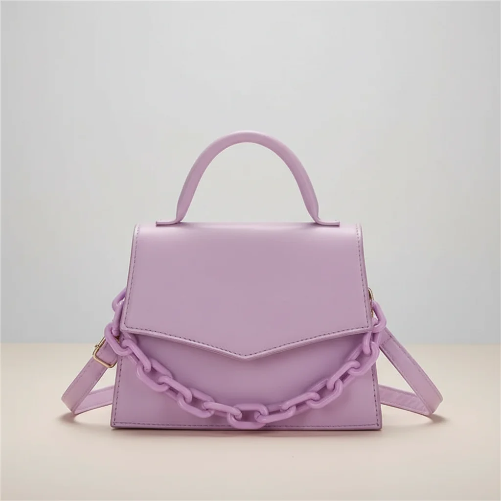 Sac chaine pu porté épaule moderne – Image 6
