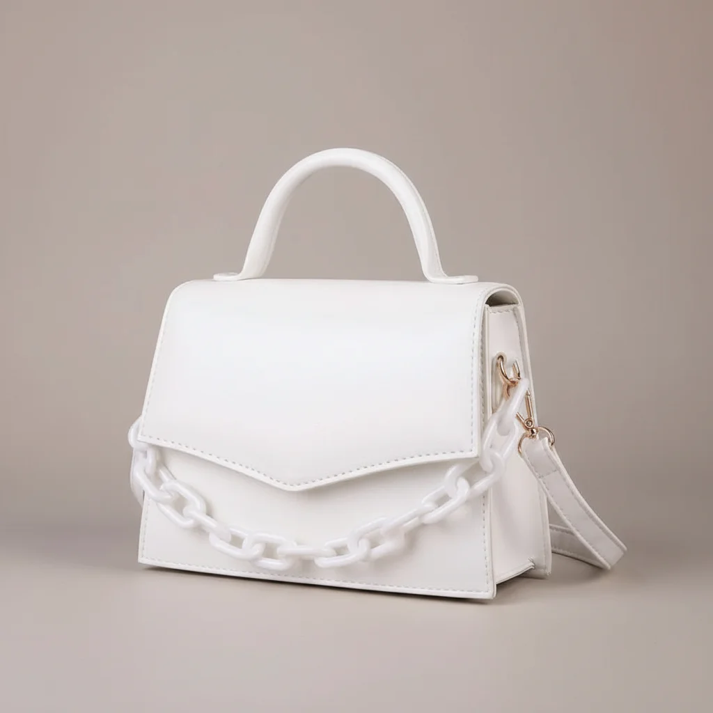 Sac chaine pu porté épaule moderne – Image 7