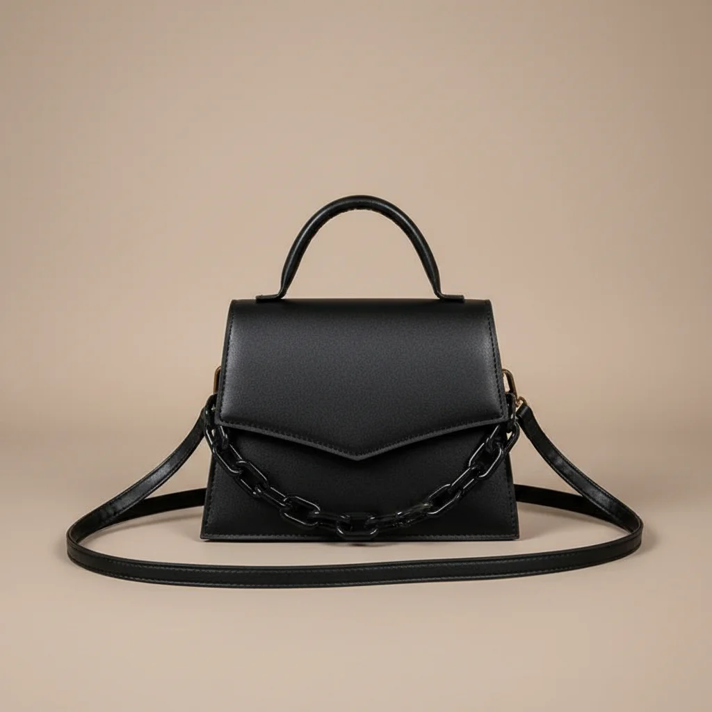 Sac chaine pu porté épaule moderne – Image 8