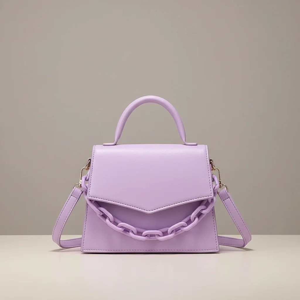 Sac chaine pu porté épaule moderne – Image 9