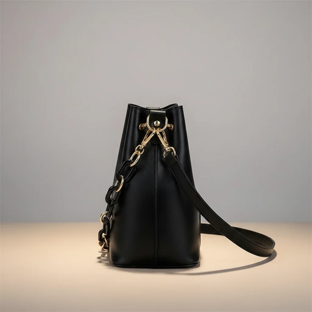sac chaine seau simili cuir souple – Image 2