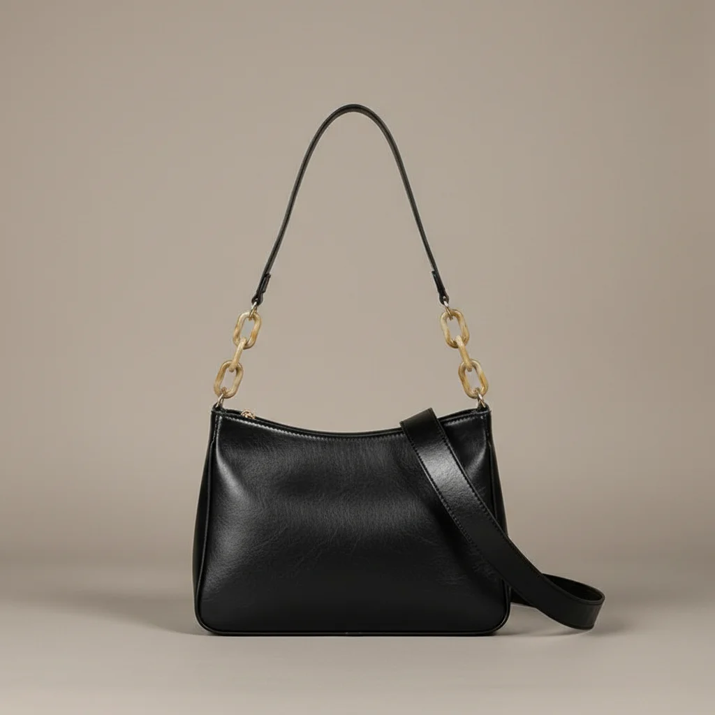 Sac chaine simili cuir porté épaule