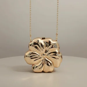 Sac chaine soirée acrylique design floral