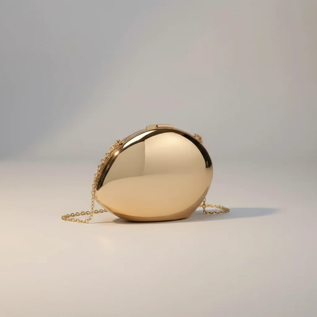 Sac chaine soirée forme coquillage tendance – Image 3