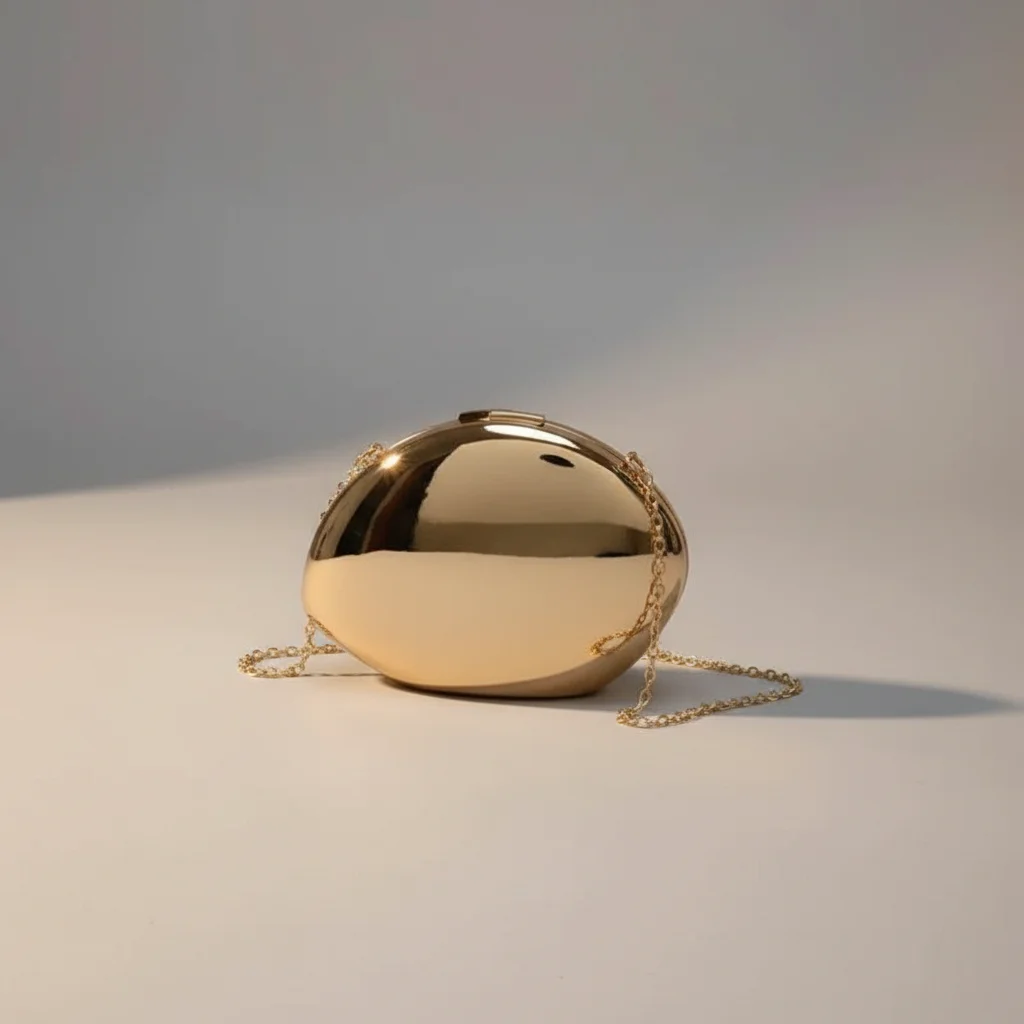 Sac chaine soirée forme coquillage tendance – Image 5