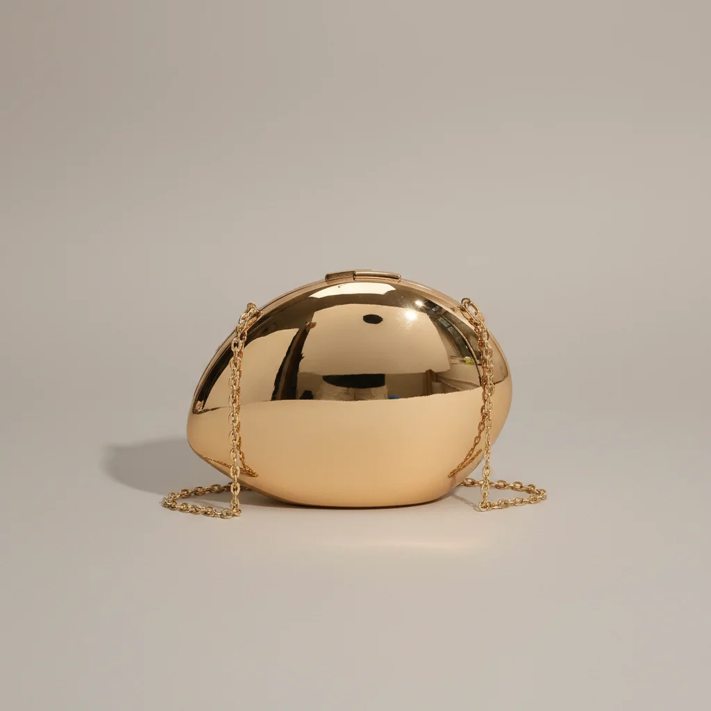 Sac chaine soirée forme coquillage tendance – Image 6