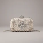 Sac chaine soirée polyester perles compact