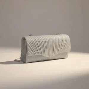 sac chaine soirée polyester plissé