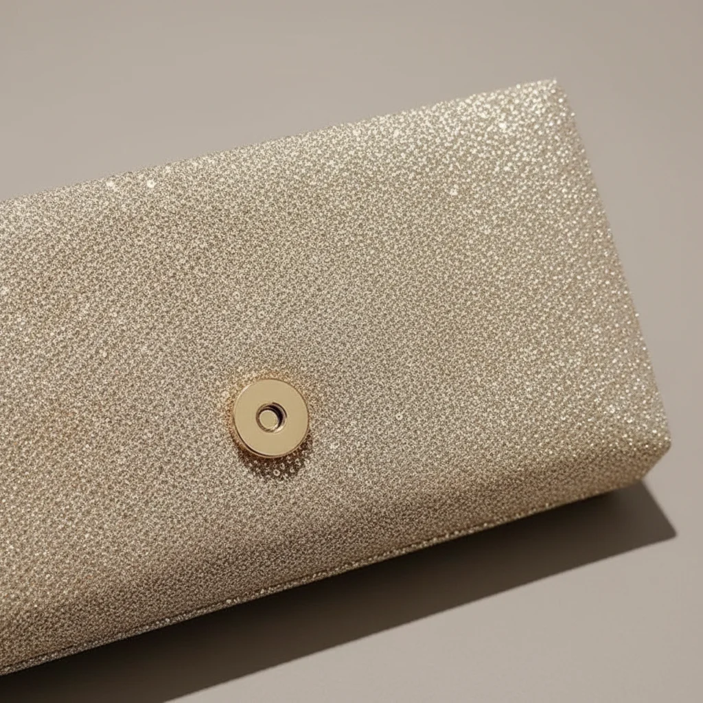 sac chaine soirée polyester plissé – Image 12